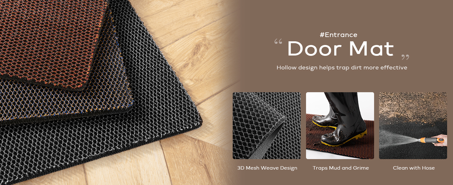 Indoor Outdoor Doormat for Shoe Scraper